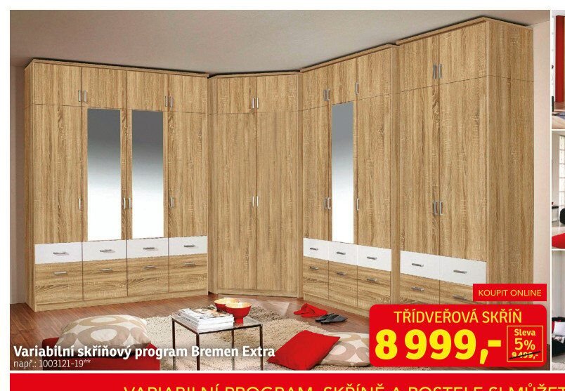 Variabilní skříňový program Bremen Extra