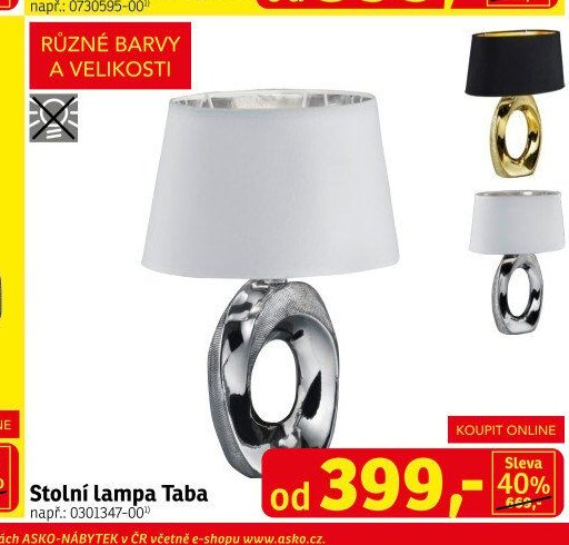 Stolní lampa Taba - ASKO aktualniletaky.eu