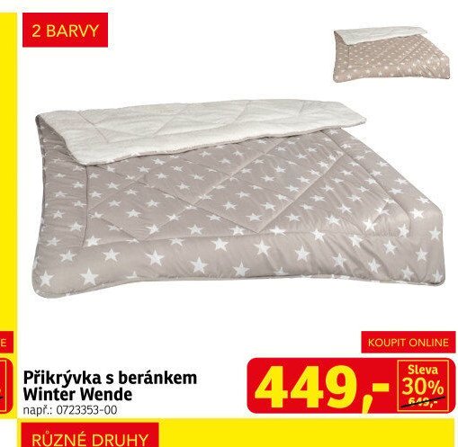 Přikrývka s beránkem Winter Wende