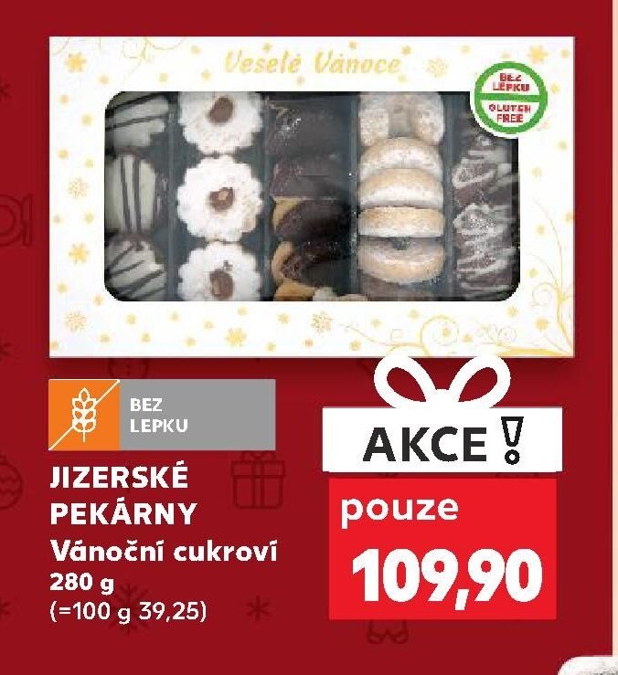 Jizerské pekárny Vánoční cukroví 280 g