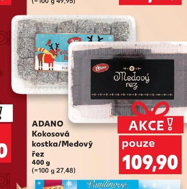 Adano Kokosová kostka / Medový řez 400 g