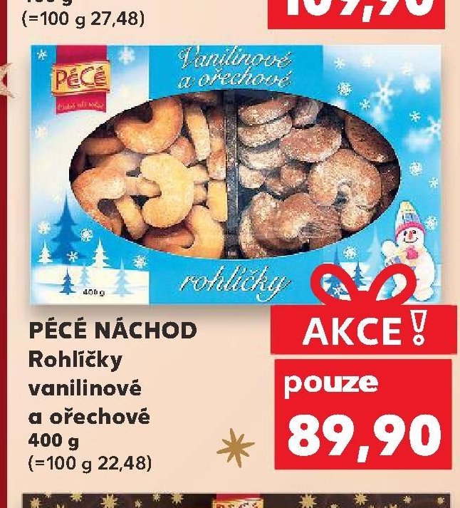 Pěcé Náchod Rohlíčky vanilinové a ořechové 400 g