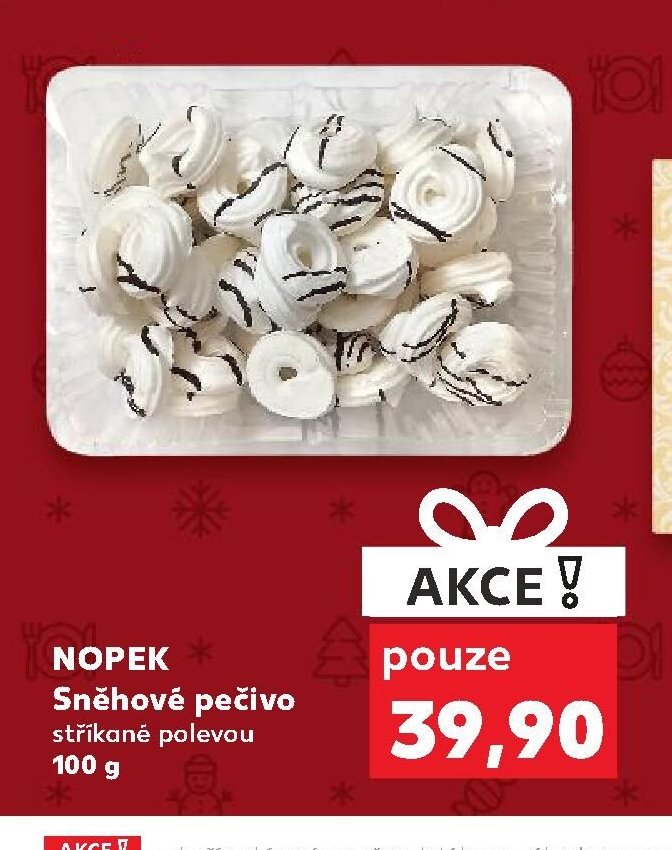 Nopek Sněhové pečivo stříkané polevou 100 g