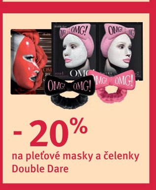 pleťové masky a čelenky Double Dare