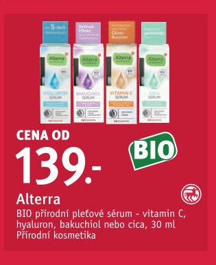 Alterra BIO přírodní pleťové sérum