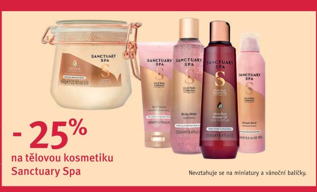 tělová kosmetika Sanctuary Spa