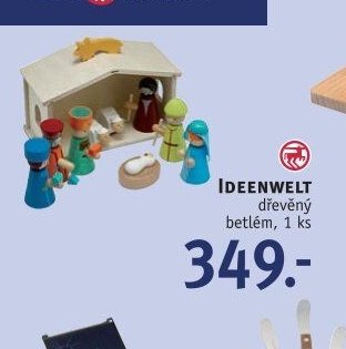 IDEENWELT dřevěný betlém, 1 ks