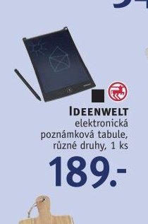 IDEENWELT elektronická poznámková tabule, různé druhy, 1 ks
