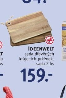 IDEENWELT sada dřevěných krájecích prkének, sada 2 ks