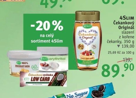 4SLIM Čekankový Originál slazení z kořene čekanky