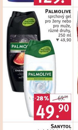 Palmolive sprchový gel pro ženy nebo pro muže, různé druhy, 250 ml