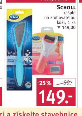Scholl rašple na zrohovatělou kůži, 1 ks