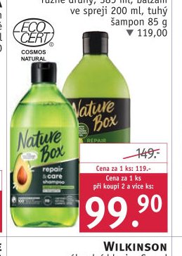 Nature Box šampon nebo balzám na vlasy