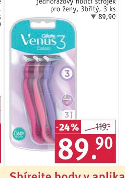 Gillette Venus 3 jednorázový holicí strojek