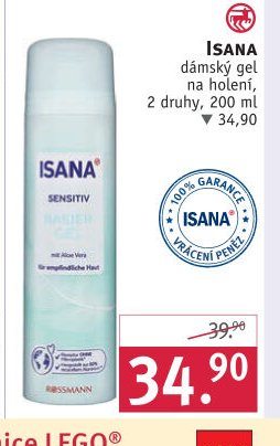 Isana dámský gel na holení