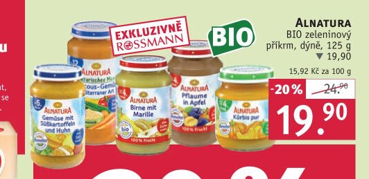 ALNATURA BIO zeleninový příkrm