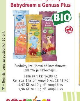 BABY DREAM a GENUSS PLUS tyčinky