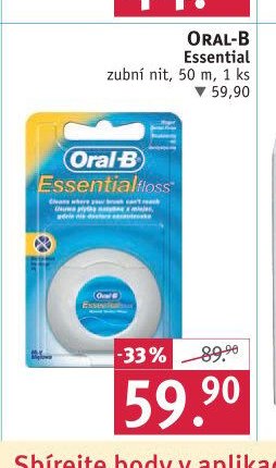 Oral-B Essential zubní nit, 50 m, 1 ks
