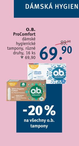 O.B. ProComfort dámské hygienické tampony