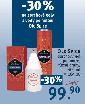Old Spice sprchový gel a vody po holení