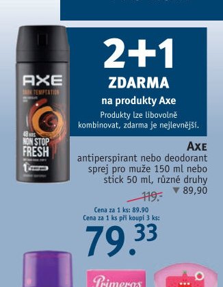 Axe antiperspirant nebo deodorant