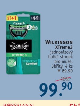 Wilkinson Xtreme3 jednorázový holicí strojek