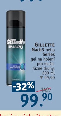 Gillette Mach3 gel na holení
