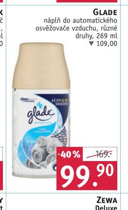 GLADE náplň do automatického osvěžovače vzduchu, různé druhy, 269 ml