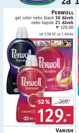 Perwoll gel color nebo black