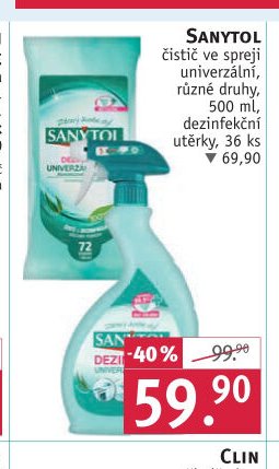 Sanytol čistič ve spreji