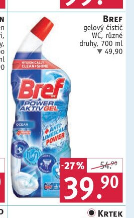 Bref gelový čistič WC