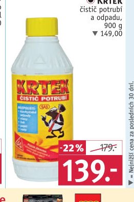 Krtek čistič potrubí