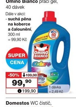 Omino Bianco prací gel, 40 dávek - Barvy a laky drogerie aktualniletaky.eu