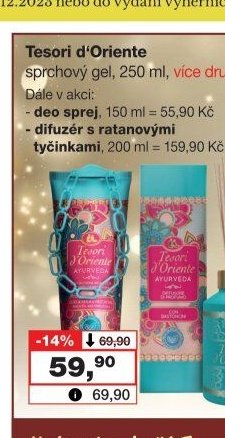 Tesori d'Oriente sprchový gel, 250 ml - Barvy a laky drogerie aktualniletaky.eu