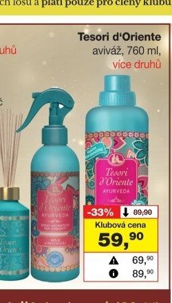 Tesori d'Oriente aviváž, 760 ml