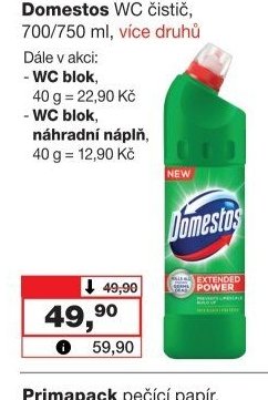 Domestos WC čistič, 700/750 ml
