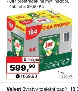Jar tablety do myčky All in 1, 4x 46 ks - Barvy a laky drogerie aktualniletaky.eu