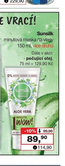 Sunsilk minutová maska na vlasy - Barvy a laky drogerie aktualniletaky.eu
