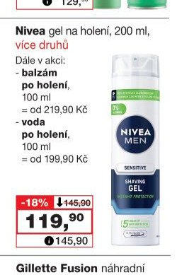 Nivea gel na holení - Barvy a laky drogerie aktualniletaky.eu