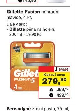 Gillette Fusion náhradní hlavice - Barvy a laky drogerie aktualniletaky.eu