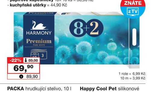 Harmony 3vrstvý toaletní papír