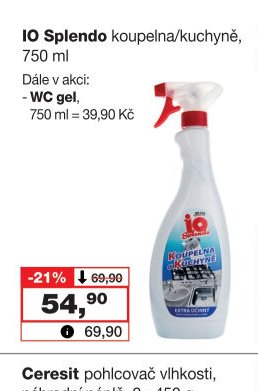 IO Splendo koupelna/kuchyně, 750 ml