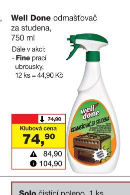 Well Done odmašťovač za studena, 750 ml