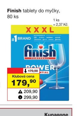 Finish tablety do myčky, 80 ks