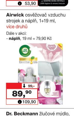 Airwick osvěžovač vzduchu strojek a náplň, 1+19 ml