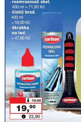 Carlson rozmrazovač zámků, čistič brzd, škrabka na led