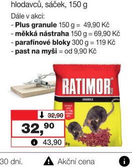 Ratimor Plus granule na hubení hlodavců