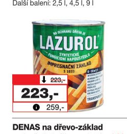 LAZUROL základ impregnační S1033