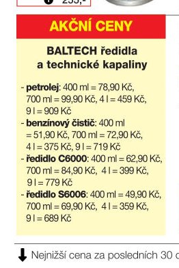 BALTECH ředidla a technické kapaliny