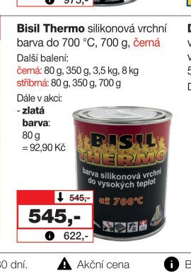Bisil Thermo silikonová vrchní barva